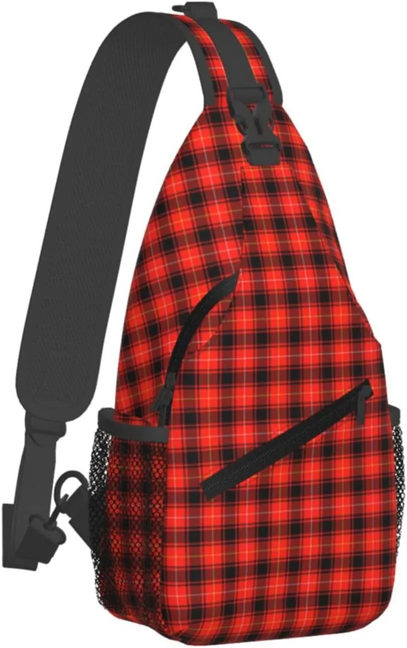 Crossbody Sling Backpack Clan MacIntyre Modern Tartan Shoulder Chest Bag Daypack for Traveling Sport