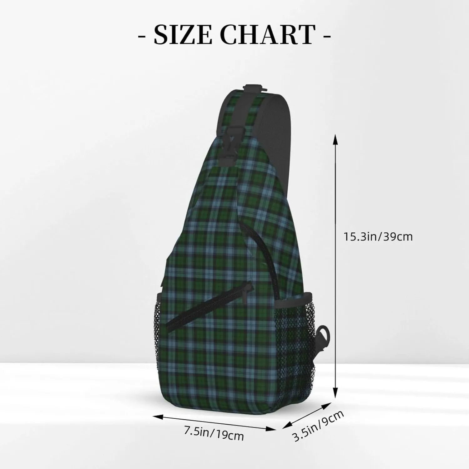 Crossbody Sling Backpack Clan Sutherland District Tartan Shoulder Chest Bag Daypack for Traveling Sport