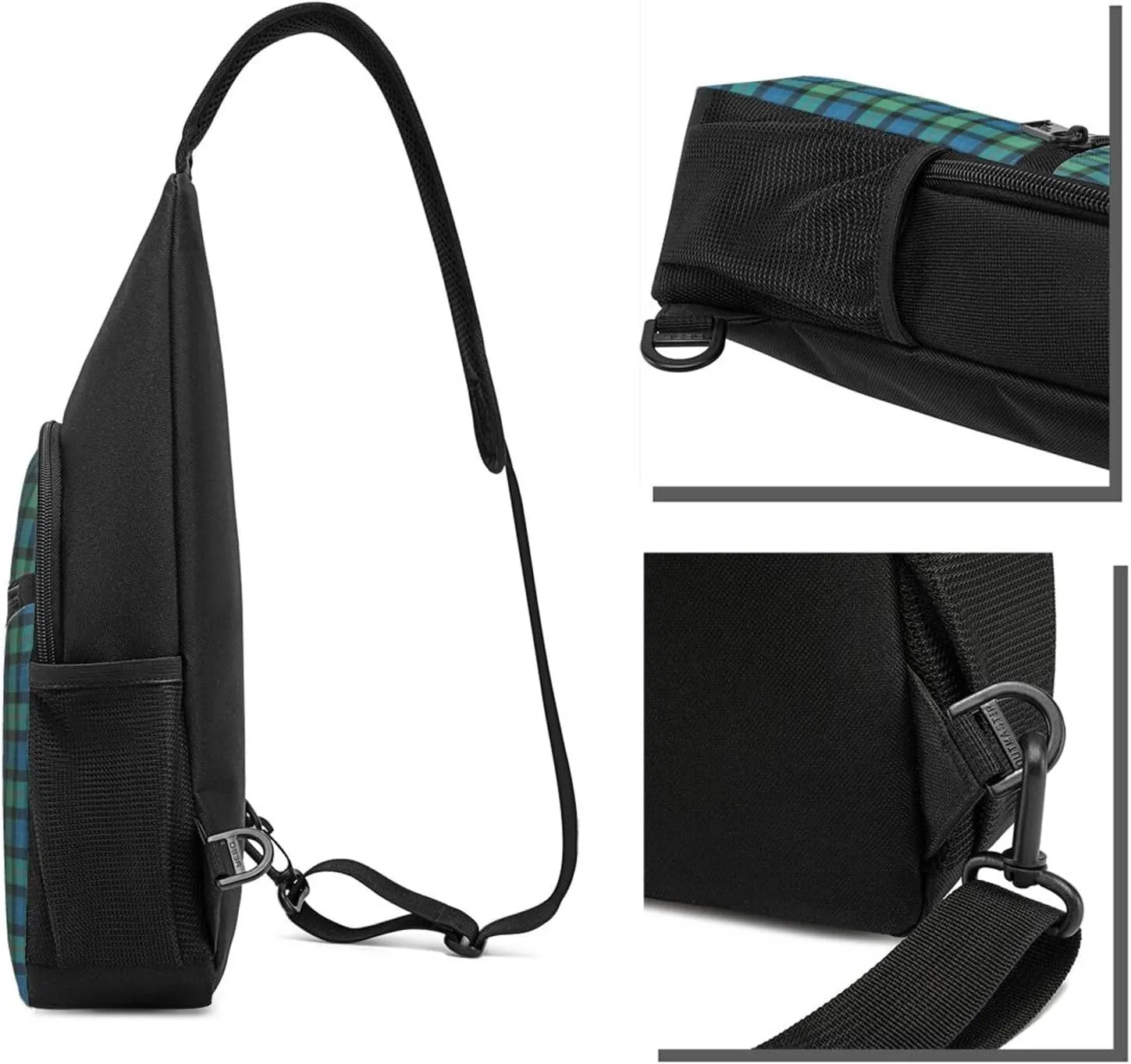 Crossbody Sling Backpack Gunn Ancient Tartan Shoulder Chest Bag Daypack for Traveling Sport
