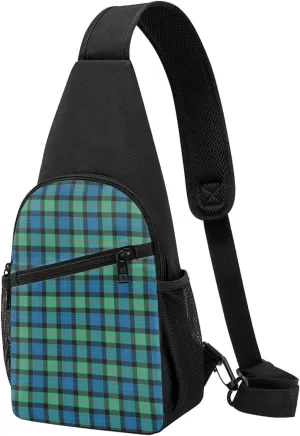 Crossbody Sling Backpack Gunn Ancient Tartan Shoulder Chest Bag Daypack for Traveling Sport