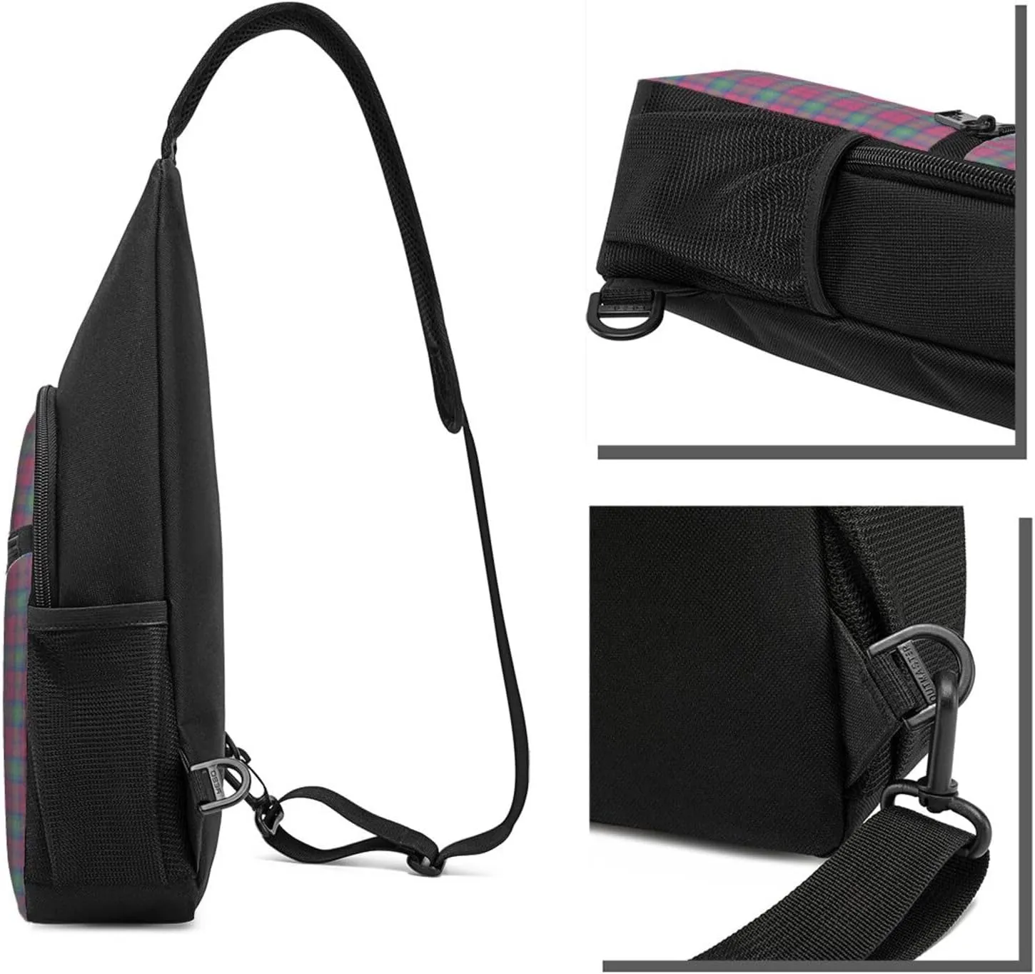 Crossbody Sling Backpack Lindsay Ancient Tartan Shoulder Chest Bag Daypack for Traveling Sport
