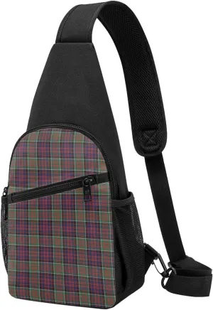 Crossbody Sling Backpack Macdonald Tartan Shoulder Chest Bag Daypack for Traveling Sport