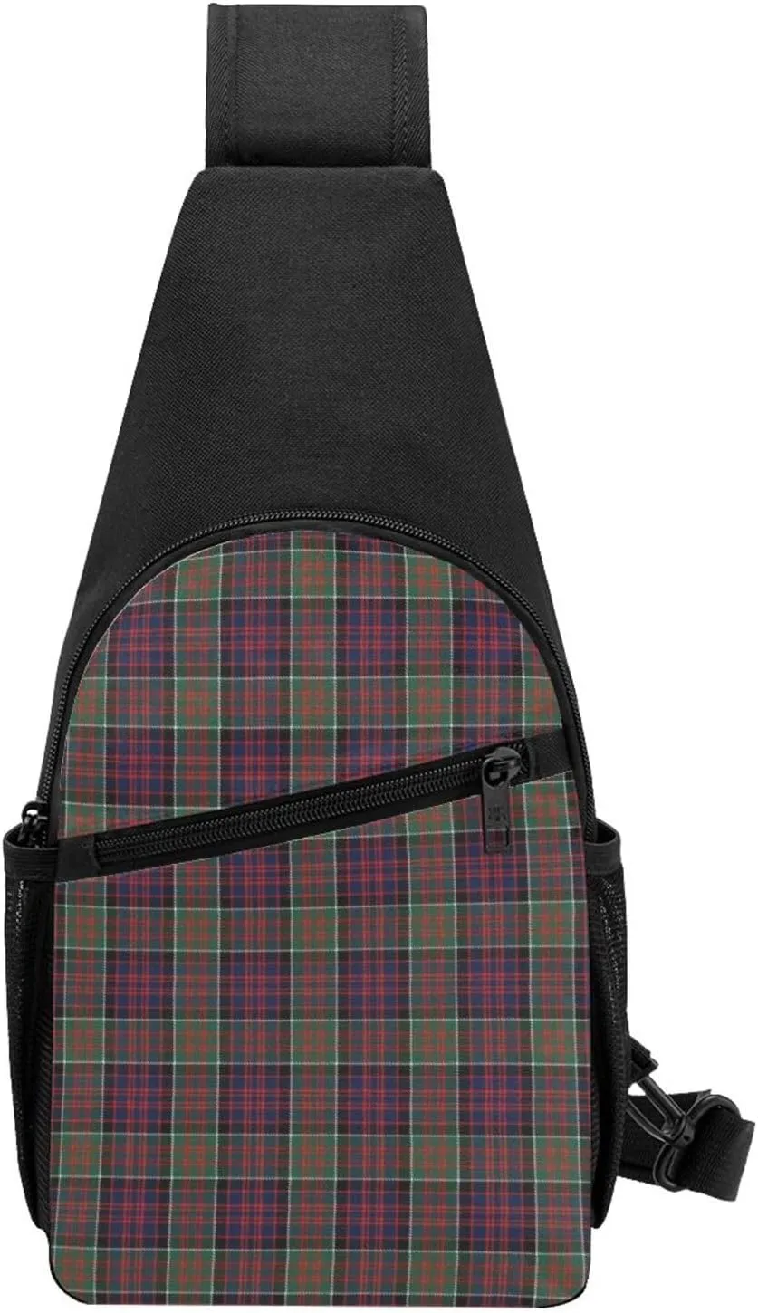 Crossbody Sling Backpack Macdonald Tartan Shoulder Chest Bag Daypack for Traveling Sport
