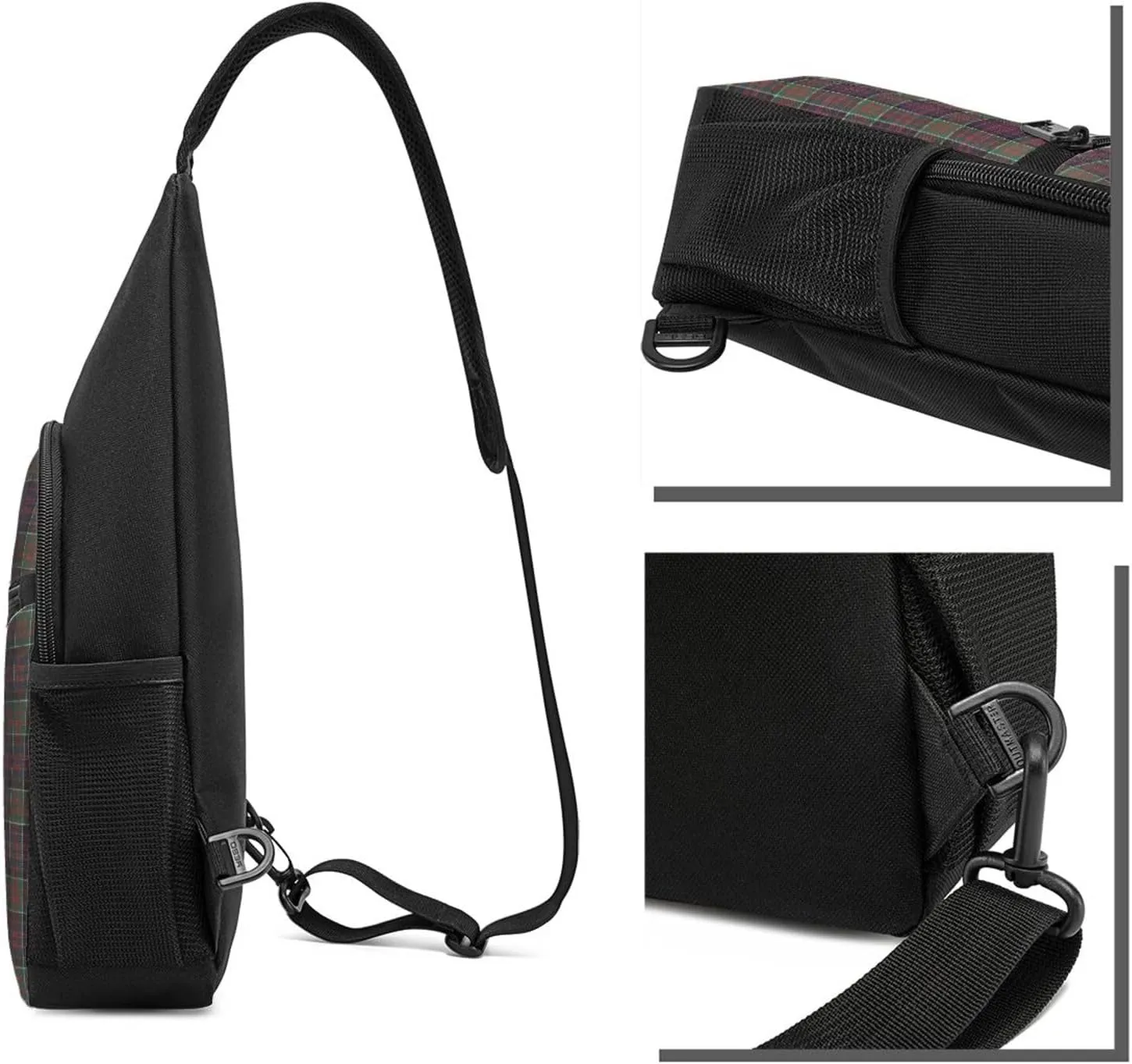 Crossbody Sling Backpack Macdonald Tartan Shoulder Chest Bag Daypack for Traveling Sport