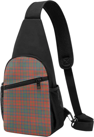 Crossbody Sling Backpack Matheson Ancient Tartan Shoulder Chest Bag Daypack for Traveling Sport