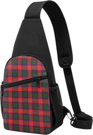 Crossbody Sling Backpack Roxburgh District Tartan Shoulder Chest Bag Daypack for Traveling Sport