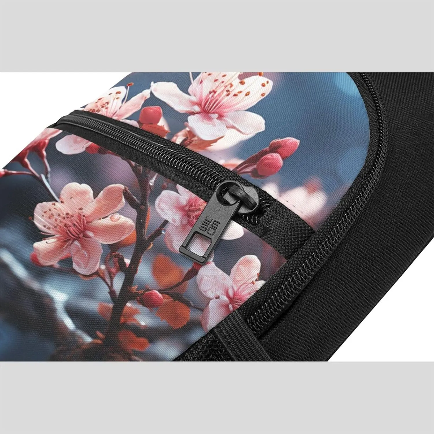 Crossbody Sling Backpack Sling Bag for Men Women Cross Chest Bag Shoulder Bag Branches of Flowers Travel Hiking Daypack