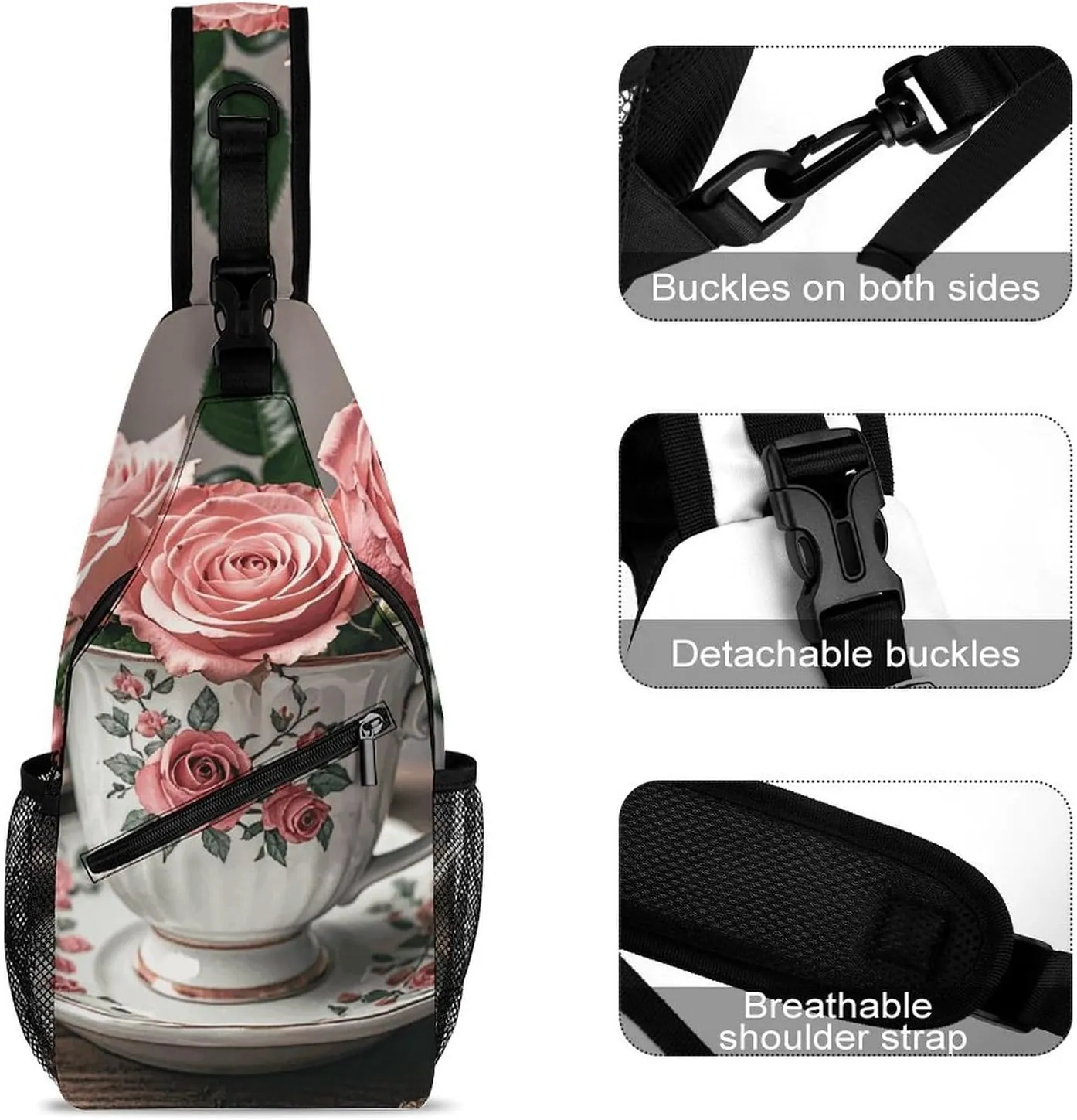 Crossbody Sling Bag Red Pandas Backpack Sling Bag Travel Hiking Chest Bag Shoulder Bag Daypack