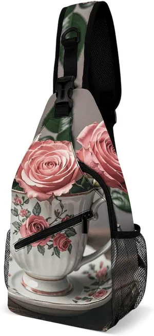 Crossbody Sling Bag Red Pandas Backpack Sling Bag Travel Hiking Chest Bag Shoulder Bag Daypack
