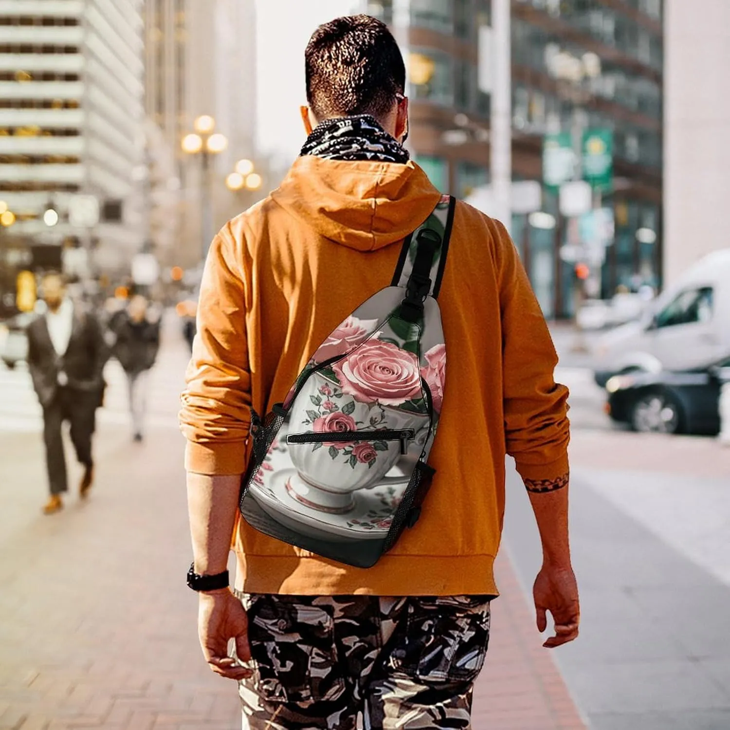 Crossbody Sling Bag Red Pandas Backpack Sling Bag Travel Hiking Chest Bag Shoulder Bag Daypack