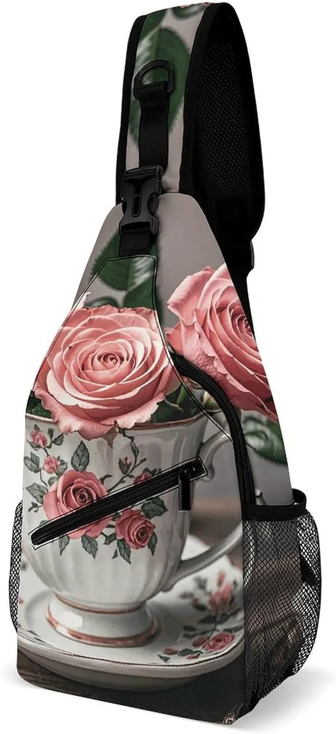 Crossbody Sling Bag Red Pandas Backpack Sling Bag Travel Hiking Chest Bag Shoulder Bag Daypack