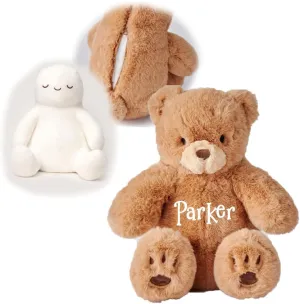 Cuddle Charlie Bear with Removable Cover Personalized Stuffed Animal Plush 2PC Set with Soft Toy Insert with Your Custom Name