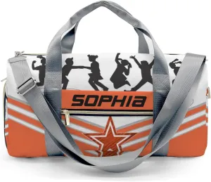 Custom Adult Duffel Bag Jumping Trampoline Orange Athlete Multi-Function Travel Bag Travel Light: The Best Lightweight Bags for Fitness Enthusiasts