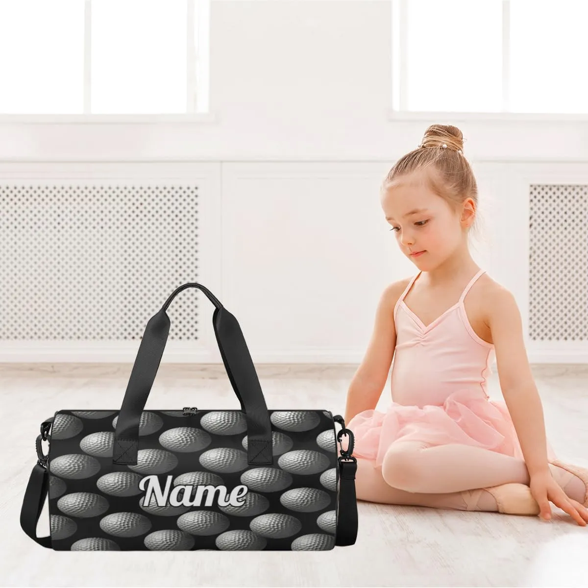 Custom Dance Duffel Bag Sport Backpacks Gyms and Weekend Overnight Travel Duffle Bag Birthday Christmas Halloween Waterproof, Sports Golf Ball