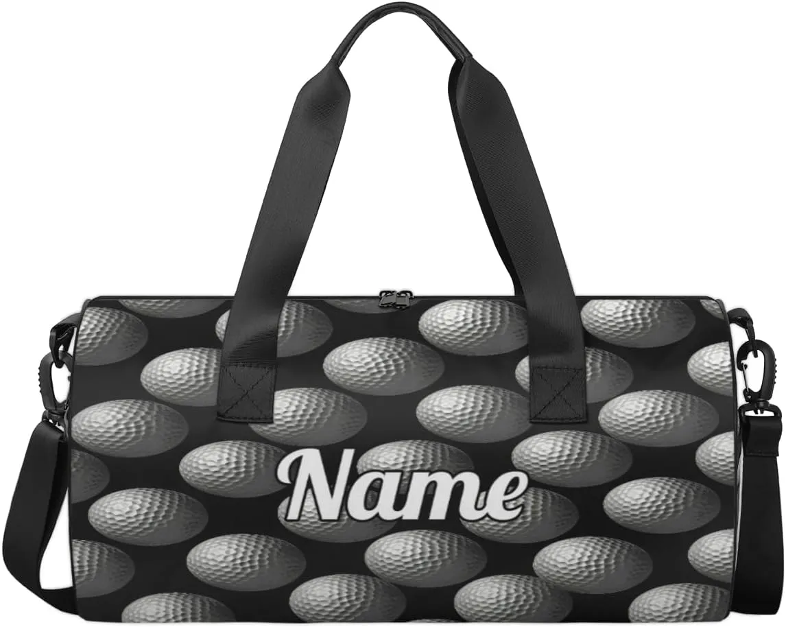 Custom Dance Duffel Bag Sport Backpacks Gyms and Weekend Overnight Travel Duffle Bag Birthday Christmas Halloween Waterproof, Sports Golf Ball
