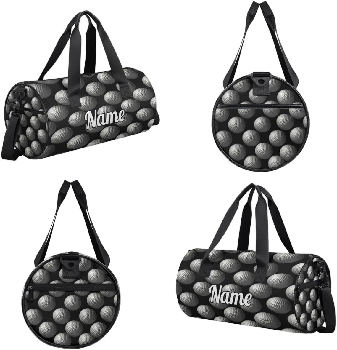 Custom Dance Duffel Bag Sport Backpacks Gyms and Weekend Overnight Travel Duffle Bag Birthday Christmas Halloween Waterproof, Sports Golf Ball
