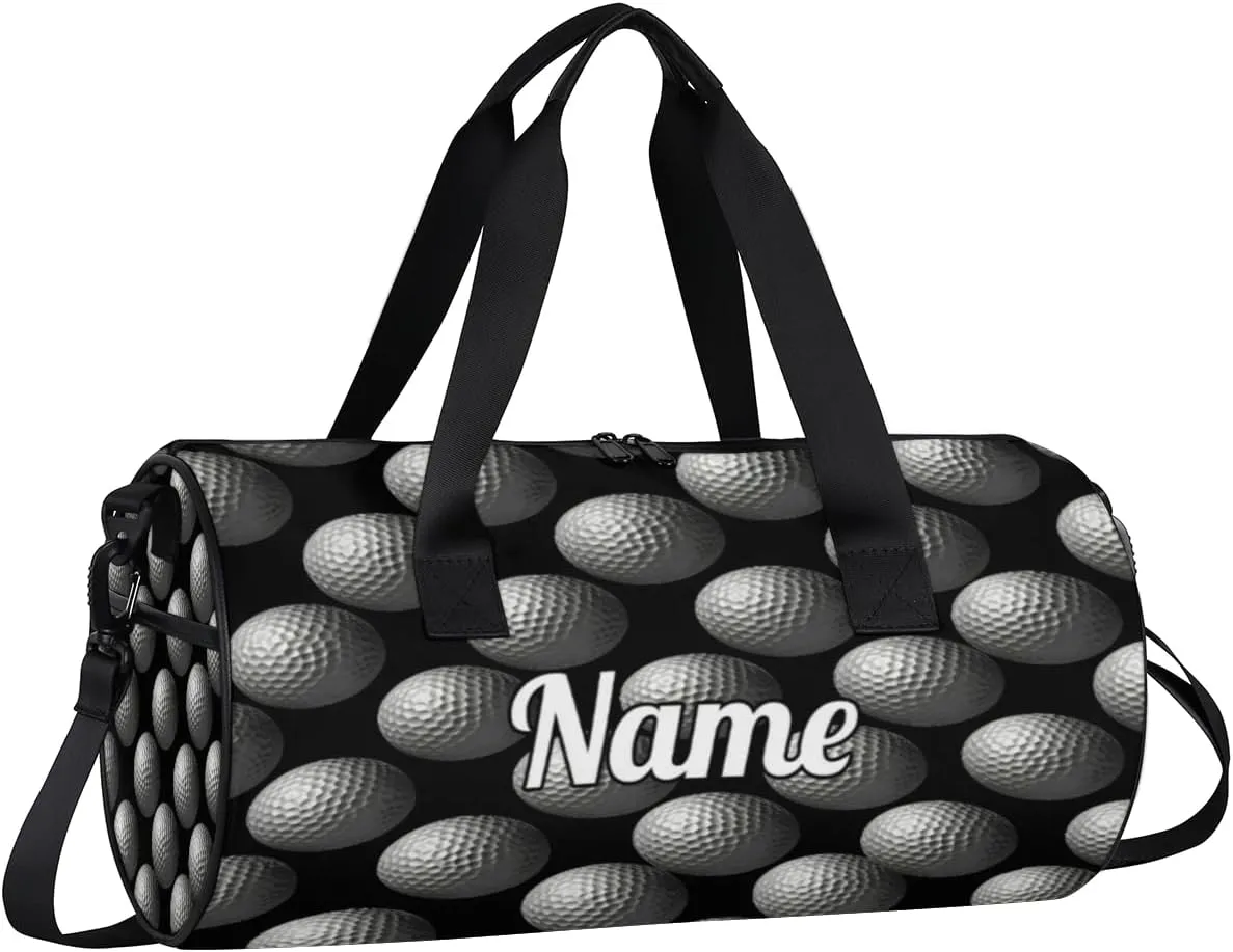Custom Dance Duffel Bag Sport Backpacks Gyms and Weekend Overnight Travel Duffle Bag Birthday Christmas Halloween Waterproof, Sports Golf Ball