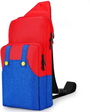 Cute Travel Bag for Nintendo Switch/Lite/OLED, Portable Small Sling Crossbody Shoulder Carrying Storage Backpack for NS Consolo, Charging Dock, Joy-Cons, Accessories for Men, Women