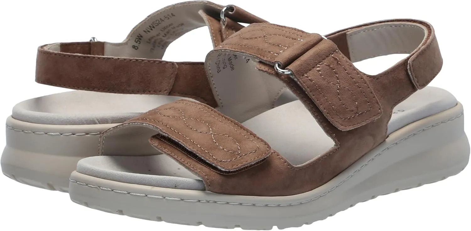 David Tate Womens Key Suede Peep Toe Slingback Sandals