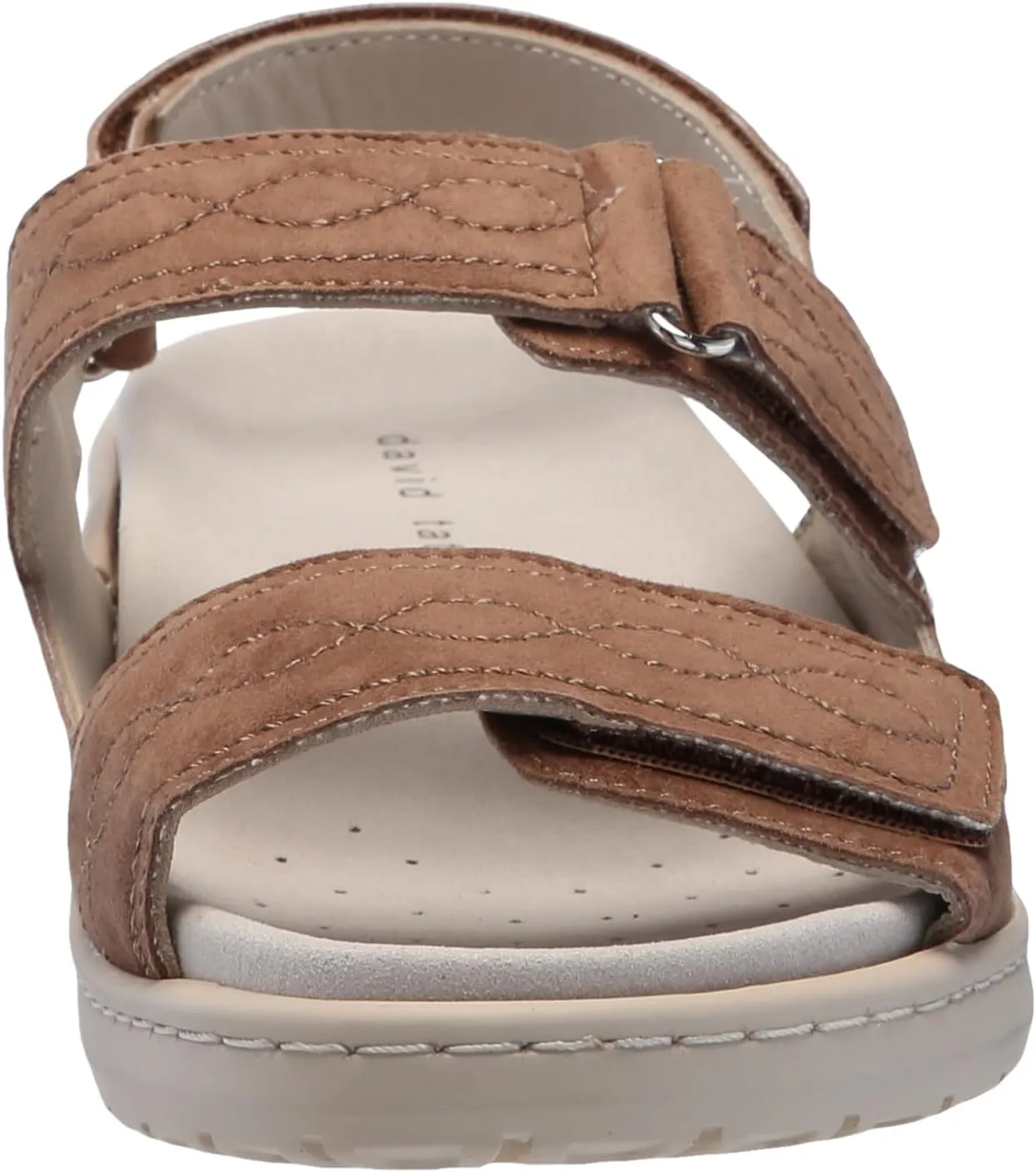 David Tate Womens Key Suede Peep Toe Slingback Sandals