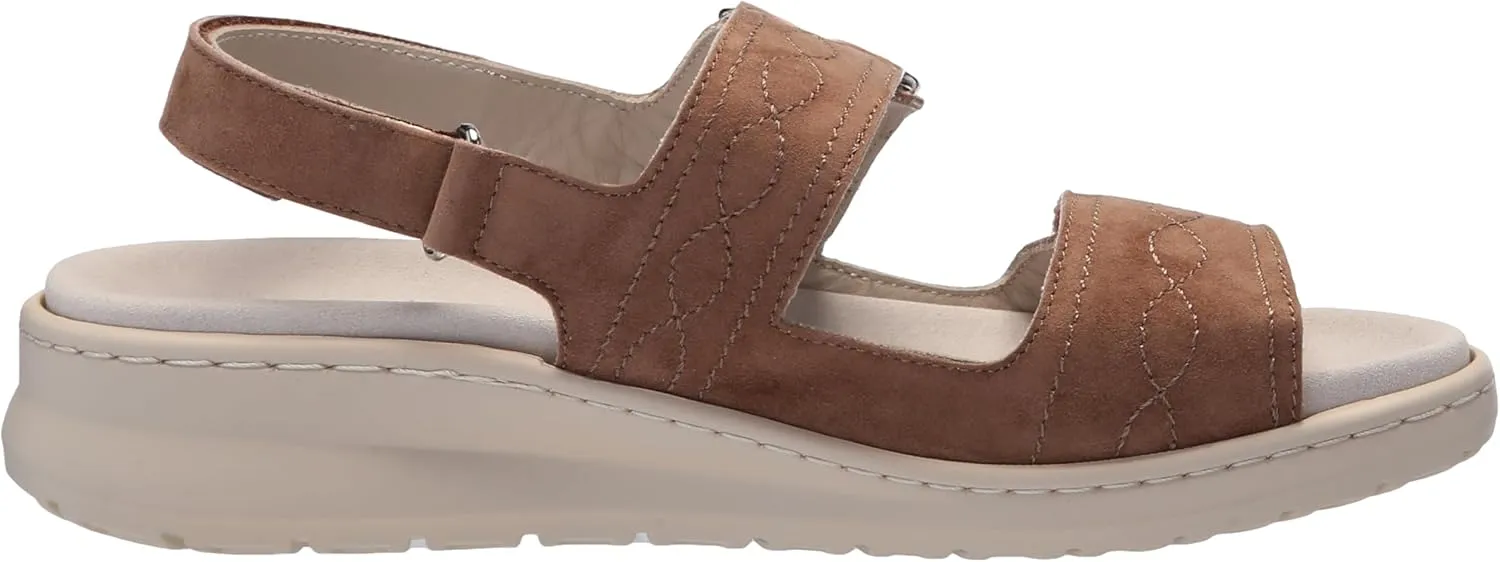 David Tate Womens Key Suede Peep Toe Slingback Sandals