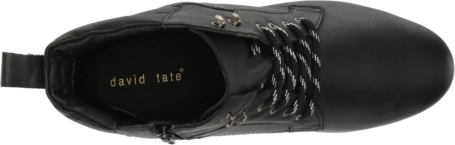 David Tate Womens Peak Leather Ankle Booties