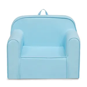 Delta Children Cozee Chair for Kids for Ages 18 Months and Up, Light Blue
