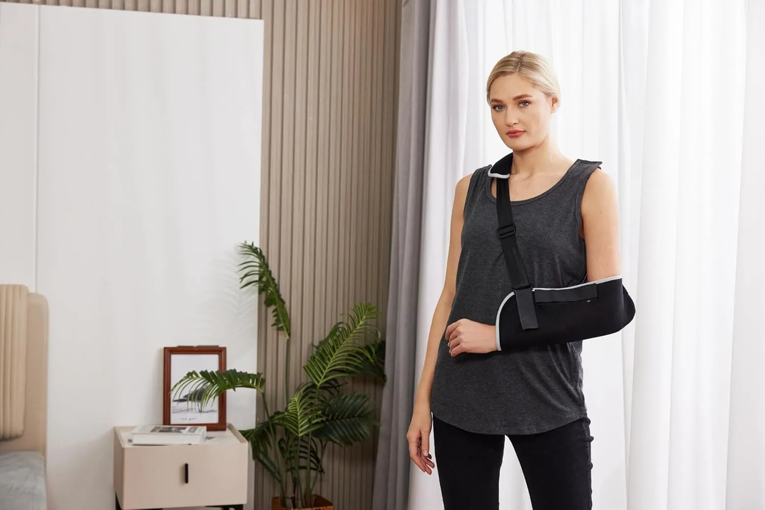 Deyeek Unisex Shoulder Snap-Access Tank Tops Post Surgery Shirts Tear Away Chemo Shirt Clothes After Rotator Cuff Surgery