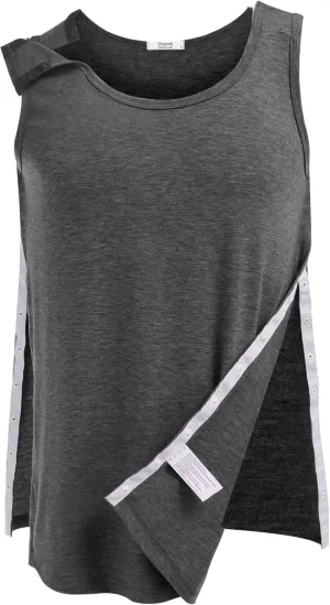 Deyeek Unisex Shoulder Snap-Access Tank Tops Post Surgery Shirts Tear Away Chemo Shirt Clothes After Rotator Cuff Surgery
