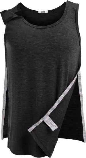 Deyeek Unisex Shoulder Snap-Access Tank Tops Post Surgery Shirts Tear Away Chemo Shirt Clothes After Rotator Cuff Surgery
