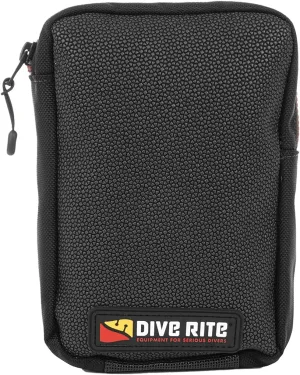 Dive Rite DC Bellows Pocket, Vertical, Zipper Closure, Black, One Size