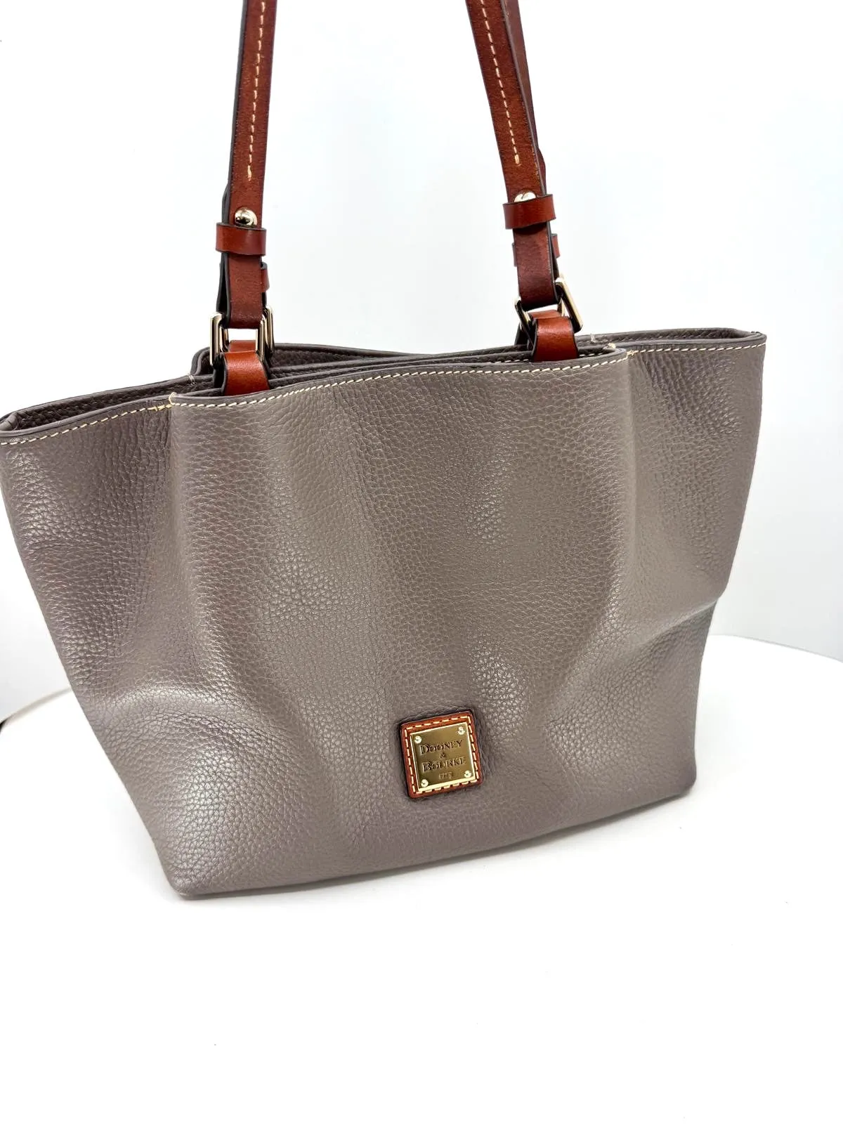 DOONY & BOURKE PEBBLE GRAINED LEATHER FLYNN TOTE BAG