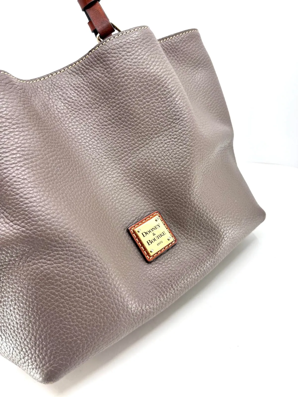 DOONY & BOURKE PEBBLE GRAINED LEATHER FLYNN TOTE BAG