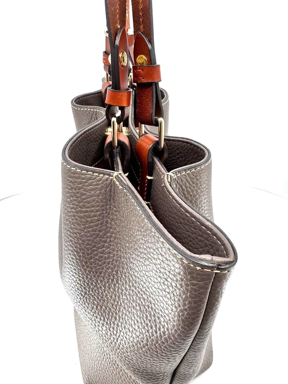 DOONY & BOURKE PEBBLE GRAINED LEATHER FLYNN TOTE BAG