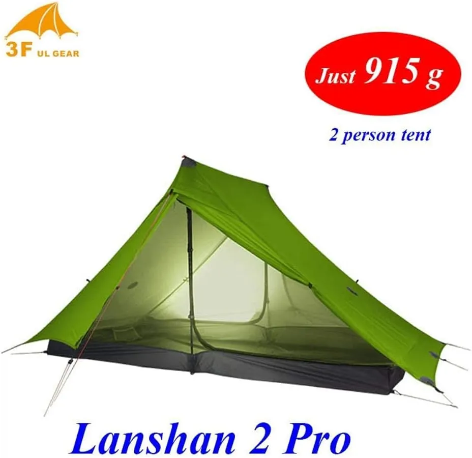Double-Layer Camping Tent, Double-Door Rainproof Tent, Multifunctional Ventilated Camping Tent, 3 Seconds to Quickly Unfold, for 3-4 People Camping