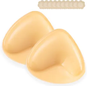 Double Sided Sticky Bra Push Up - Adhesive Bra Inserts Padded Reusable Bikini Boob Lift for Strapless Swimsuit Sport Bra