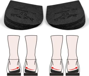 Dr. Shoesert 3 Layers Adjustable Orthopedic Heel Wedge Inserts, Supination & Pronation Correction Insoles for Bow Legs, Knee Pain, Foot Alignment (Black, Small - Women's 4.5-8|Men's 6-8.5)