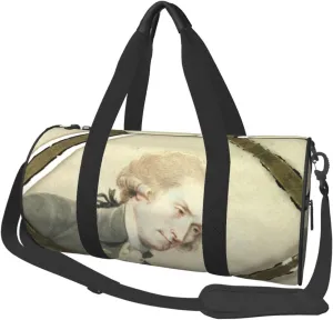 Duffel Bag Founding Father Thomas Jefferson Round Gym Bag For Men Women Duffle Bag Lightweight For Travel Sports