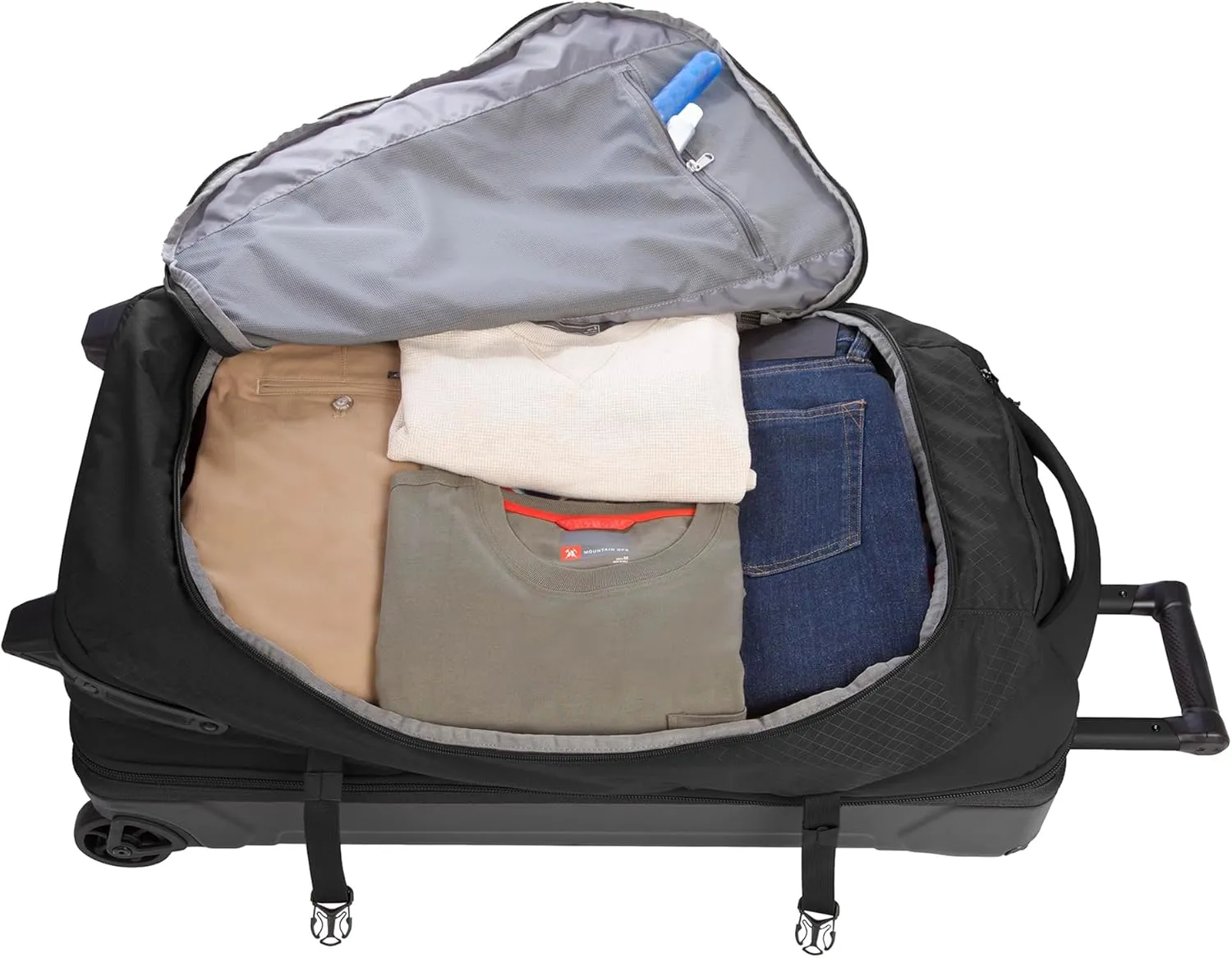 Eddie Bauer Expedition Duffel Bag 2.0-Made from Rugged Polycarbonate and Nylon, Black, 30L