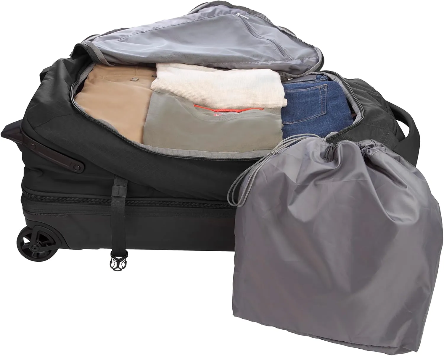 Eddie Bauer Expedition Duffel Bag 2.0-Made from Rugged Polycarbonate and Nylon, Black, 30L