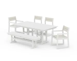 EDGE Sling 6-Piece Farmhouse Dining Set