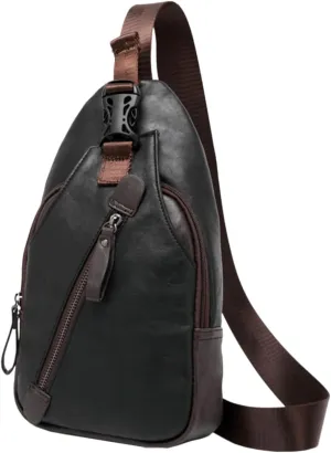 Elegant Chest Bag Waterproof Sling Bag for Men Lightweight and Portable Shoulder Pack for Occasions