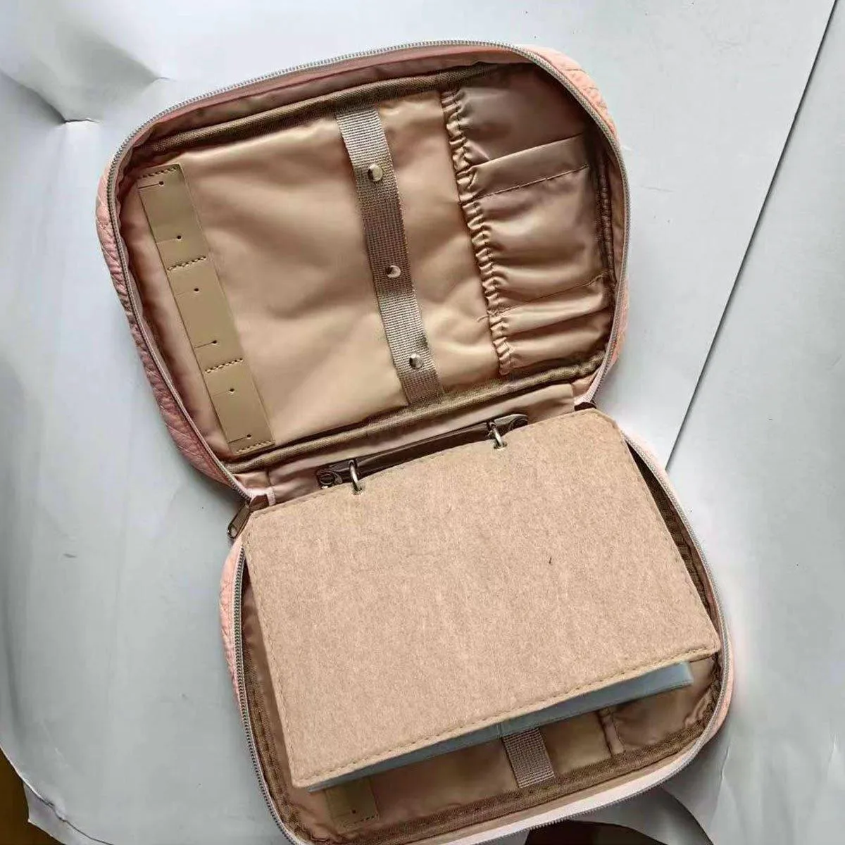 Elegant Travel Jewellery Organiser Portable Clutch Bag Storage Case for Women