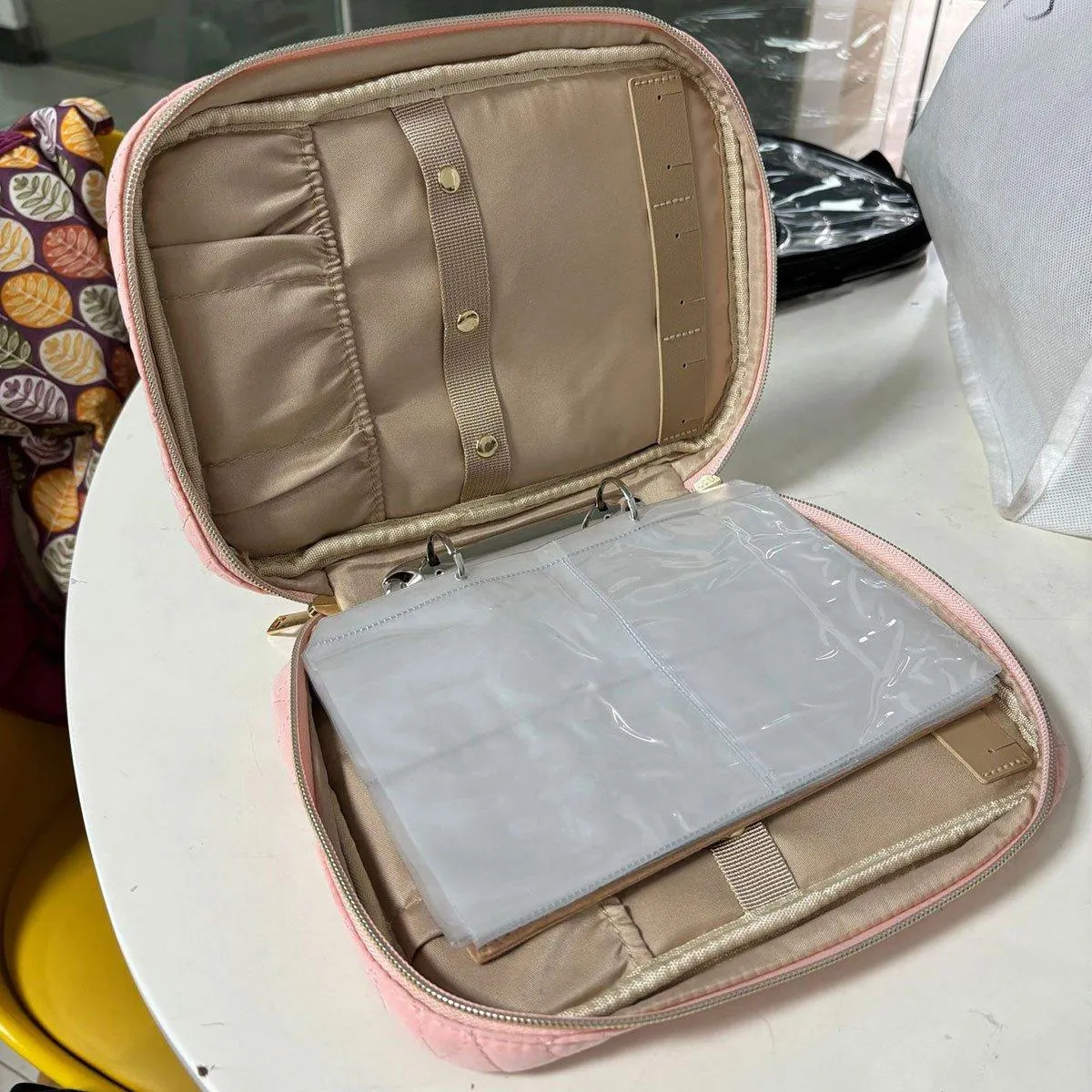Elegant Travel Jewellery Organiser Portable Clutch Bag Storage Case for Women