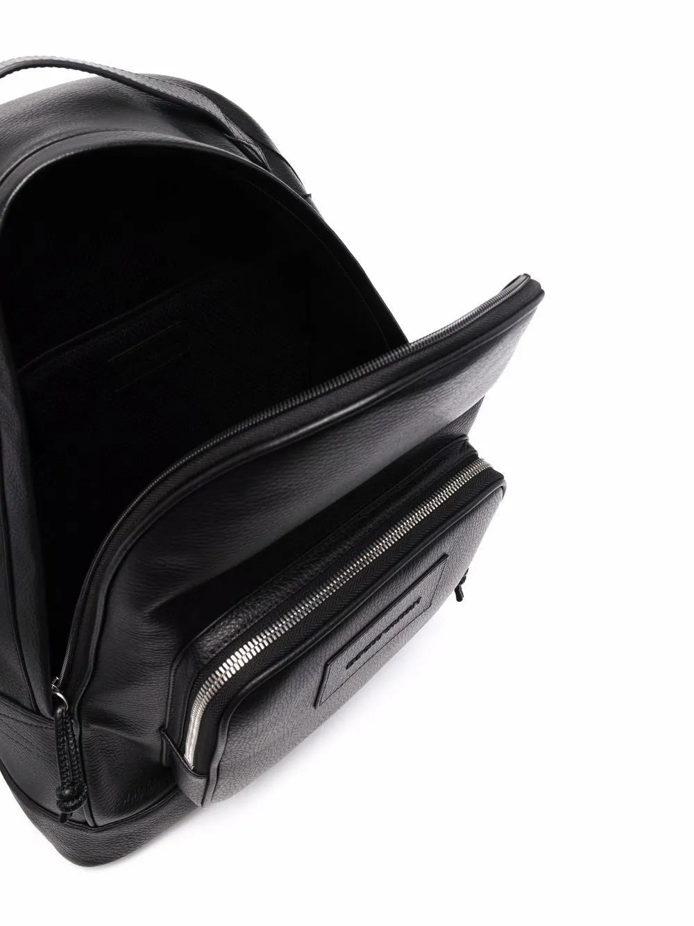 Emporio Armani Logo Leather Backpack