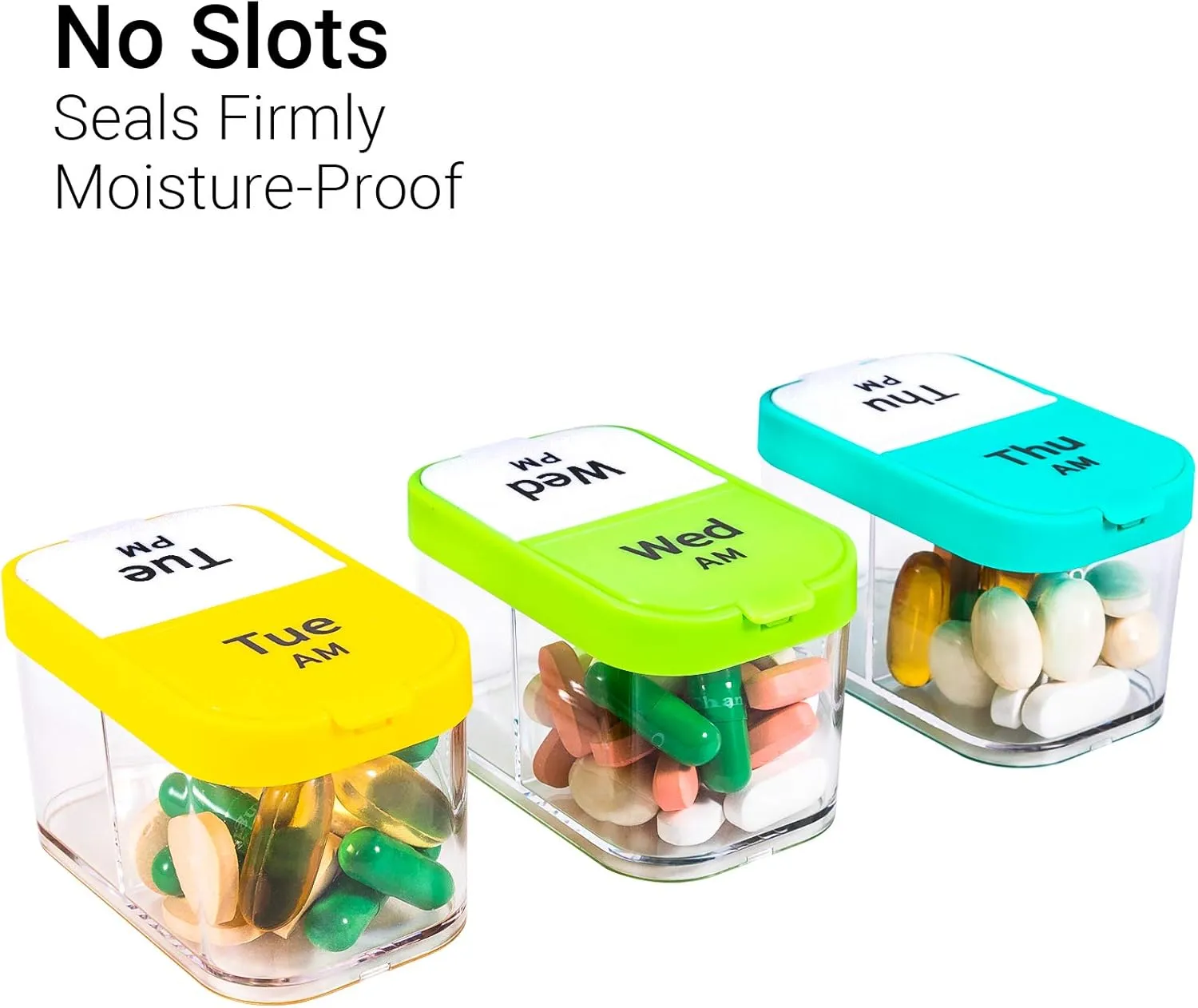 Extra Large Weekly Pill Organizer, BPA Free XL Pill Box 2 Times a Day, 7 Day Am Pm Medicine Pill Organizer for Supplements, Big Daily Pill Case Holder with Oversized Container for All Your Vitamins