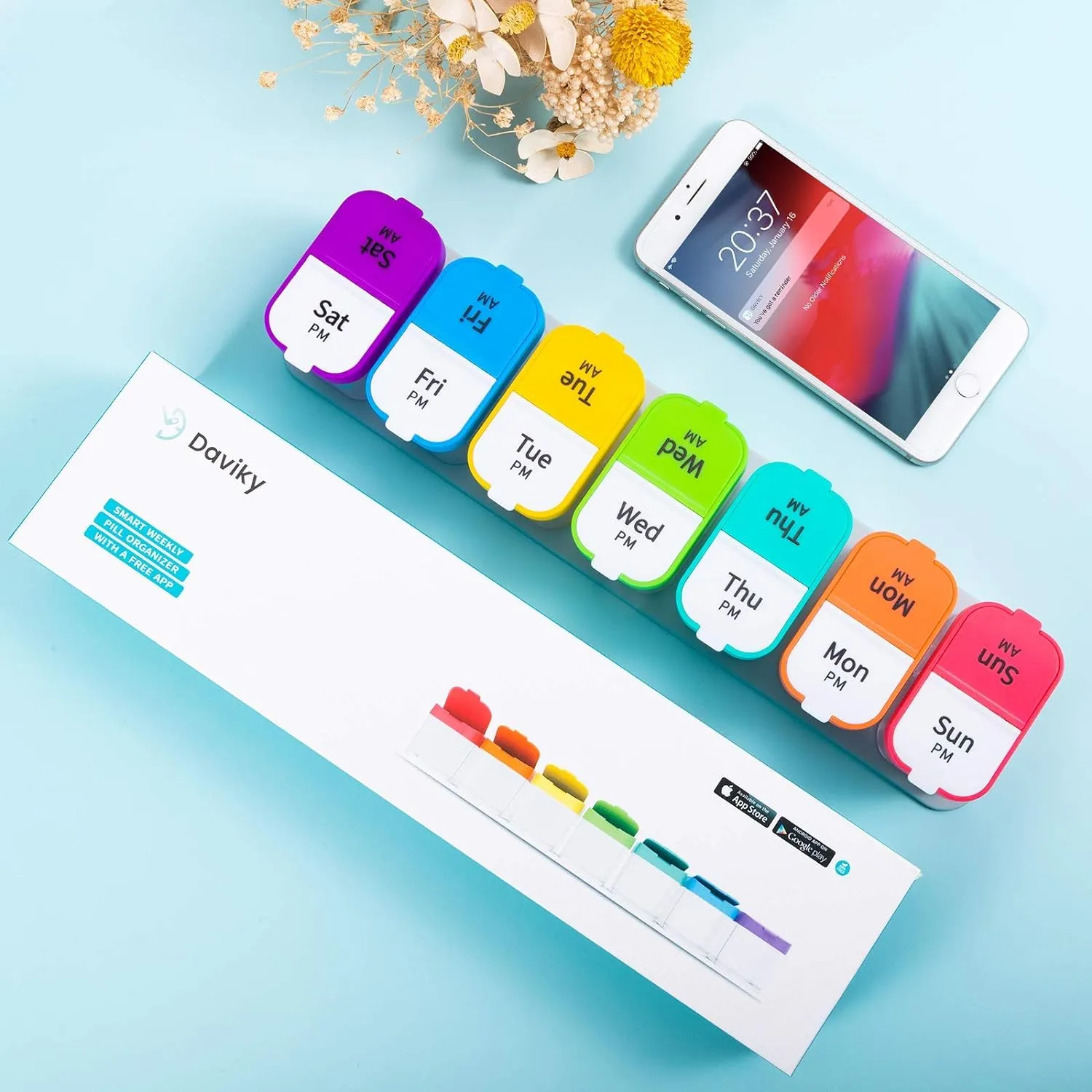 Extra Large Weekly Pill Organizer, BPA Free XL Pill Box 2 Times a Day, 7 Day Am Pm Medicine Pill Organizer for Supplements, Big Daily Pill Case Holder with Oversized Container for All Your Vitamins