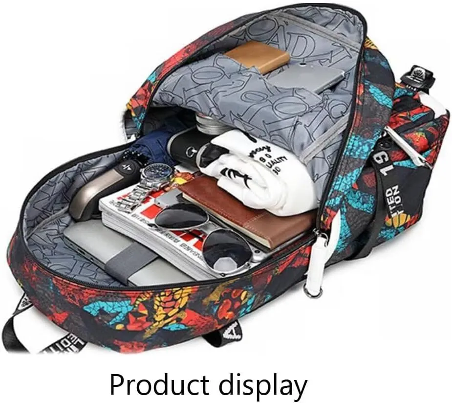 FANwenfeng Basketball Player 23 Luminous Backpack Travel Daypacks Fans Bag for Men Women (Style 6)