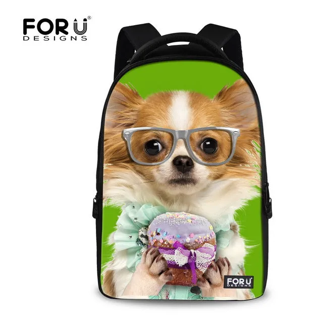 Fashion 3D Animal Dog Bagpack