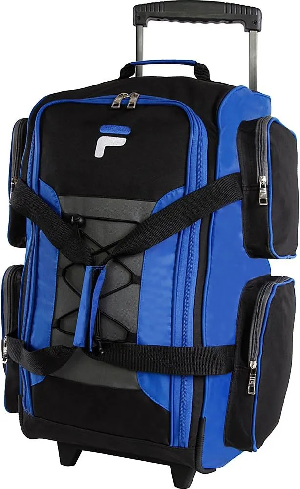 Fila 22" Lightweight Carry On Rolling Duffel Bag, Blue, One Size